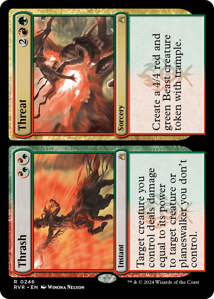 Thrash // Threat [Ravnica Remastered] MTG Single Magic: The Gathering  | Multizone: Comics And Games