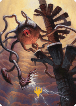 Death Kiss Art Card (Gold-Stamped Signature) [Commander Legends: Battle for Baldur's Gate Art Series] MTG Single Magic: The Gathering  | Multizone: Comics And Games