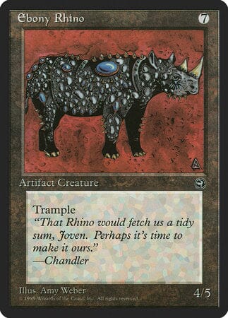 Ebony Rhino [Homelands] MTG Single Magic: The Gathering  | Multizone: Comics And Games