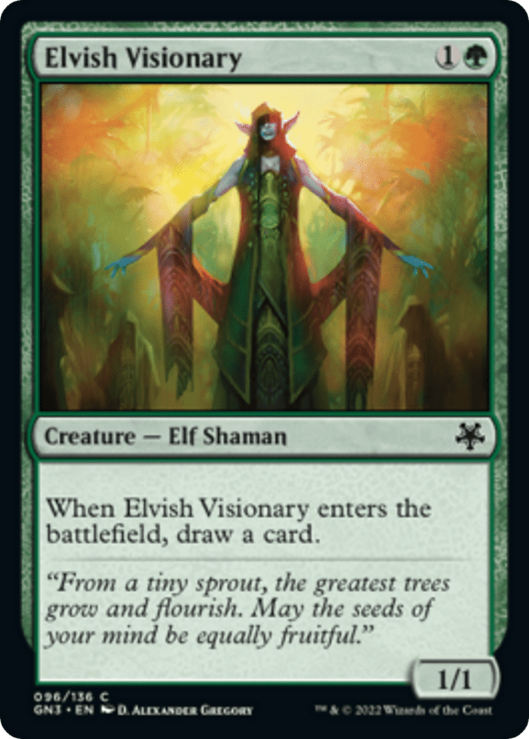 Elvish Visionary [Game Night: Free-for-All] MTG Single Magic: The Gathering  | Multizone: Comics And Games