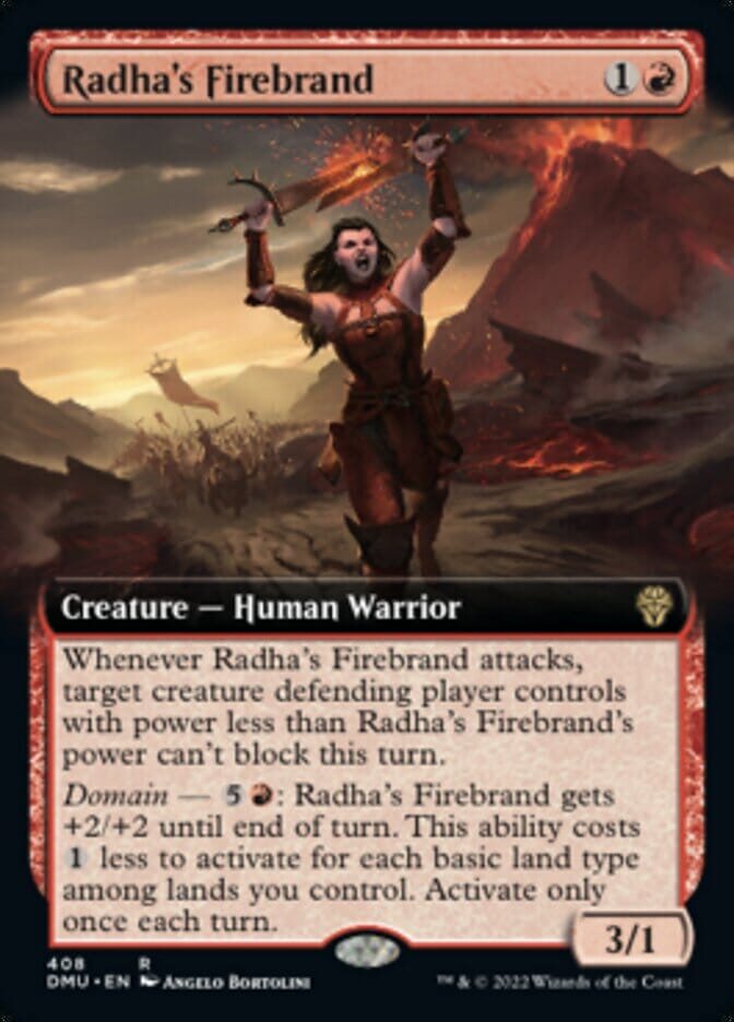 Radha's Firebrand (Extended Art) [Dominaria United] MTG Single Magic: The Gathering  | Multizone: Comics And Games