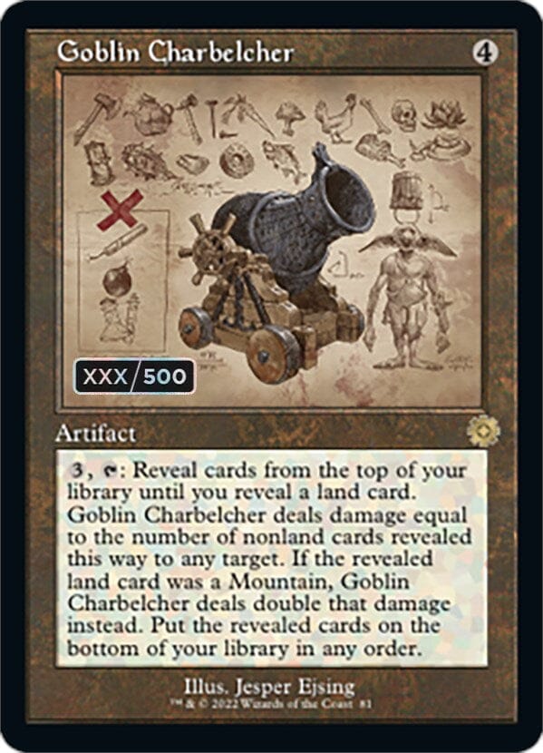 Goblin Charbelcher (Retro Schematic) (Serial Numbered) [The Brothers' War Retro Artifacts] MTG Single Magic: The Gathering  | Multizone: Comics And Games