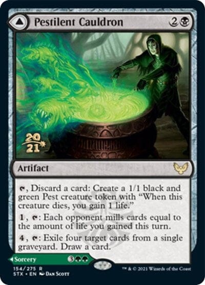 Pestilent Cauldron // Restorative Burst [Strixhaven: School of Mages Prerelease Promos] MTG Single Magic: The Gathering  | Multizone: Comics And Games