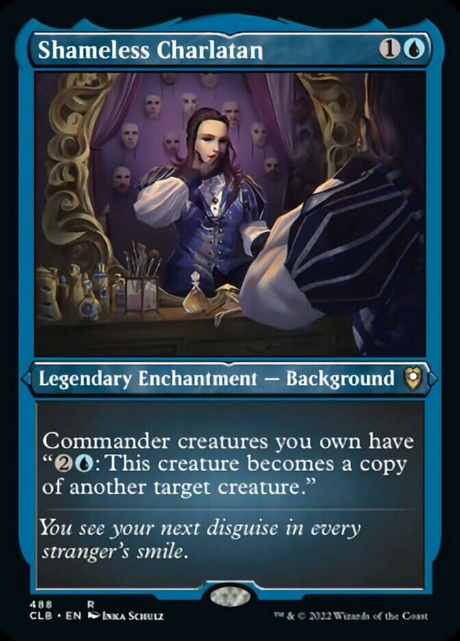 Shameless Charlatan (Foil Etched) [Commander Legends: Battle for Baldur's Gate] MTG Single Magic: The Gathering  | Multizone: Comics And Games