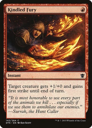 Kindled Fury [Dragons of Tarkir] MTG Single Magic: The Gathering  | Multizone: Comics And Games