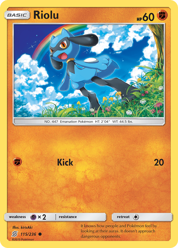 Riolu (115/236) [Sun & Moon: Unified Minds] Pokemon Single Pokémon  | Multizone: Comics And Games