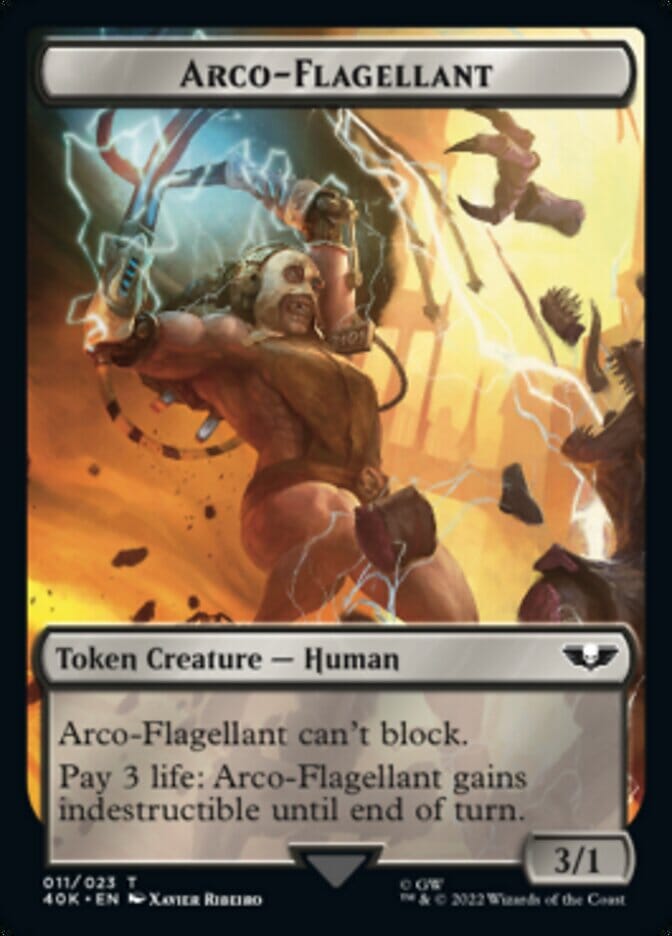 Soldier (004) // Arco-Flagellant Double-sided Token [Universes Beyond: Warhammer 40,000 Tokens] MTG Single Magic: The Gathering  | Multizone: Comics And Games