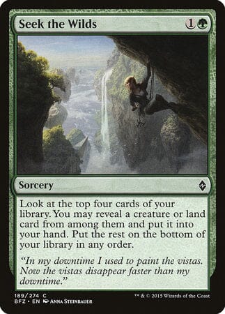 Seek the Wilds [Battle for Zendikar] MTG Single Magic: The Gathering  | Multizone: Comics And Games