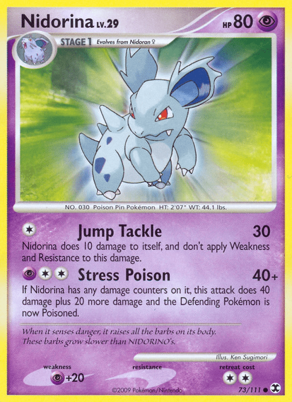 Nidorina (73/111) [Platinum: Rising Rivals] Pokemon Single Pokémon  | Multizone: Comics And Games