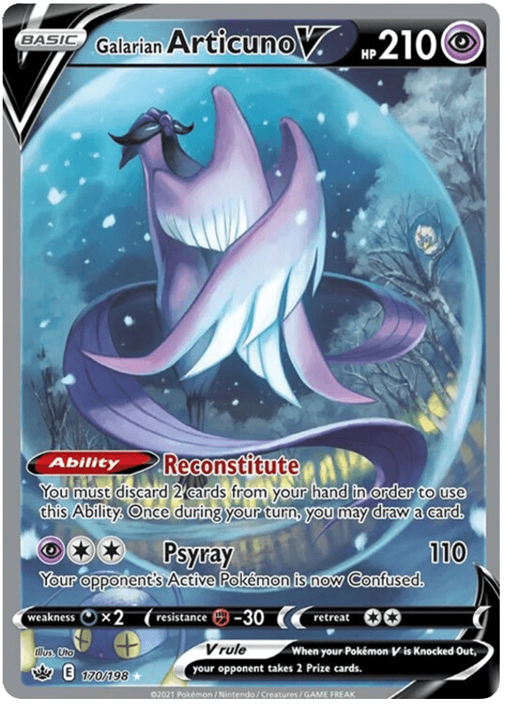 Galarian Articuno V (170/198) [Sword & Shield: Chilling Reign] Pokemon Single Pokémon  | Multizone: Comics And Games