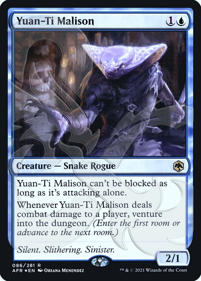 Yuan-Ti Malison (Ampersand Promo) [Dungeons & Dragons: Adventures in the Forgotten Realms Promos] MTG Single Magic: The Gathering  | Multizone: Comics And Games