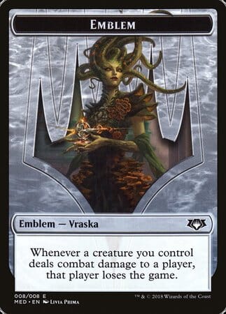 Emblem - Vraska, Golgari Queen [Mythic Edition Tokens] MTG Single Magic: The Gathering  | Multizone: Comics And Games