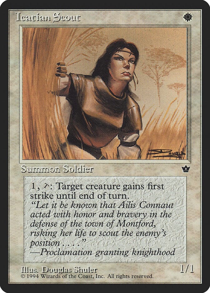 Icatian Scout (Douglas Shuler) [Fallen Empires] MTG Single Magic: The Gathering  | Multizone: Comics And Games