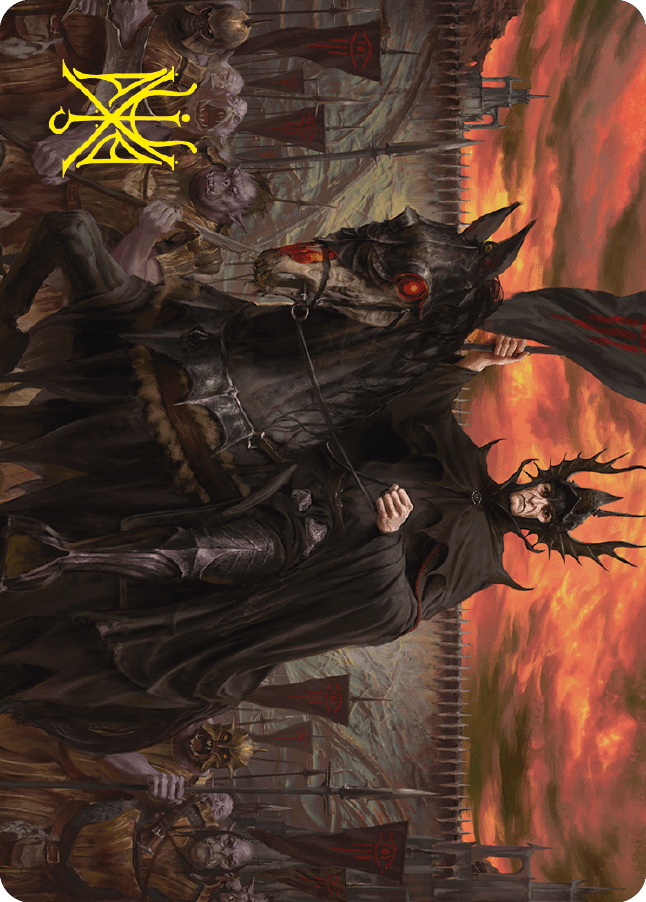 The Mouth of Sauron Art Card (Gold-Stamped Signature) [The Lord of the Rings: Tales of Middle-earth Art Series] MTG Single Magic: The Gathering  | Multizone: Comics And Games