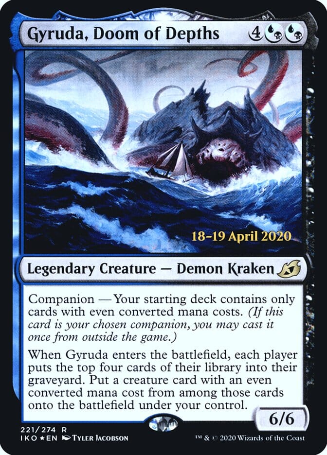 Gyruda, Doom of Depths [Ikoria: Lair of Behemoths Prerelease Promos] MTG Single Magic: The Gathering  | Multizone: Comics And Games