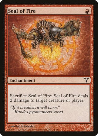 Seal of Fire [Dissension] MTG Single Magic: The Gathering  | Multizone: Comics And Games