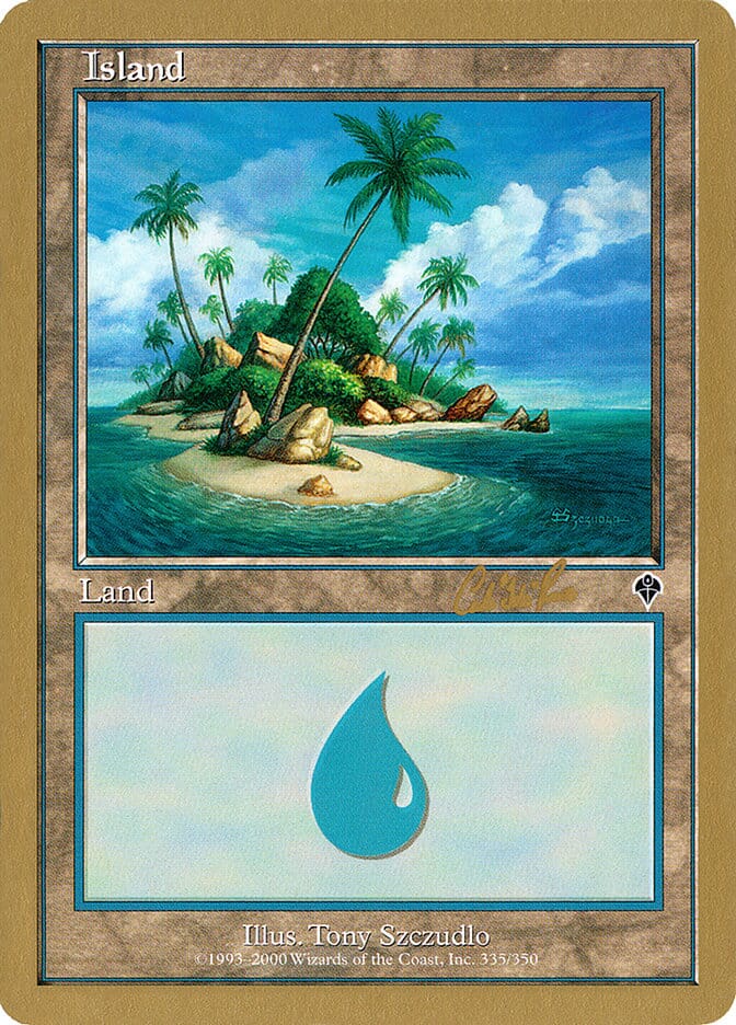 Island (cr335a) (Carlos Romao) [World Championship Decks 2002] MTG Single Magic: The Gathering  | Multizone: Comics And Games