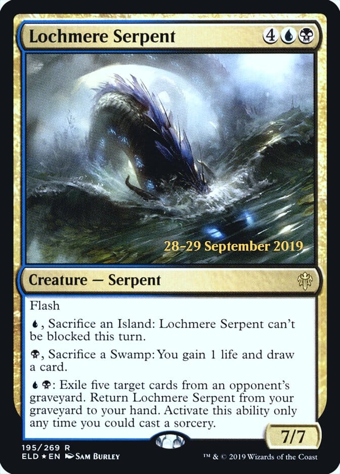 Lochmere Serpent [Throne of Eldraine Prerelease Promos] MTG Single Magic: The Gathering  | Multizone: Comics And Games