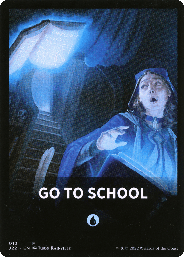 Go to School Theme Card [Jumpstart 2022 Front Cards] MTG Single Magic: The Gathering  | Multizone: Comics And Games