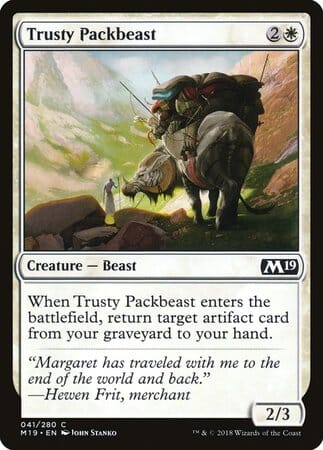 Trusty Packbeast [Core Set 2019] MTG Single Magic: The Gathering  | Multizone: Comics And Games