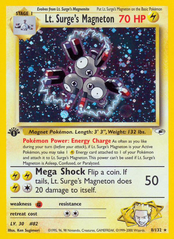 Lt. Surge's Magneton (8/132) [Gym Heroes 1st Edition] Pokemon Single Pokémon  | Multizone: Comics And Games