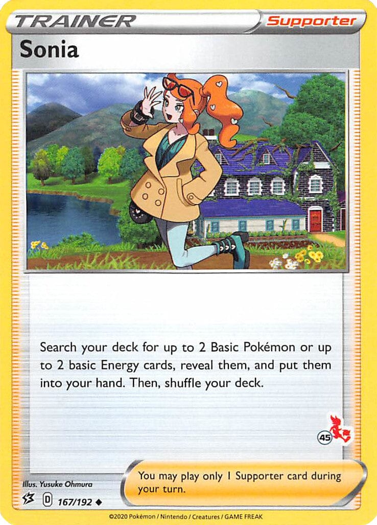 Sonia (167/192) (Cinderace Stamp #45) [Battle Academy 2022] Pokemon Single Pokémon  | Multizone: Comics And Games