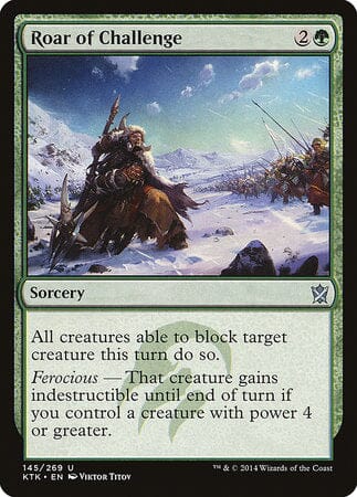 Roar of Challenge [Khans of Tarkir] MTG Single Magic: The Gathering  | Multizone: Comics And Games