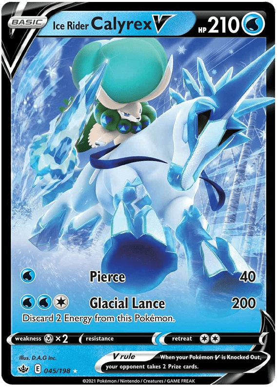 Ice Rider Calyrex V (045/198) [Sword & Shield: Chilling Reign] Pokemon Single Pokémon  | Multizone: Comics And Games