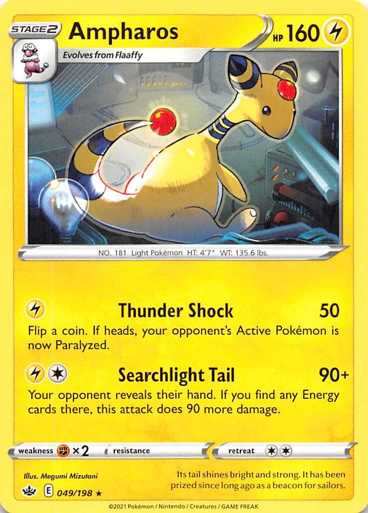 Ampharos (049/198) [Sword & Shield: Chilling Reign] Pokemon Single Pokémon  | Multizone: Comics And Games