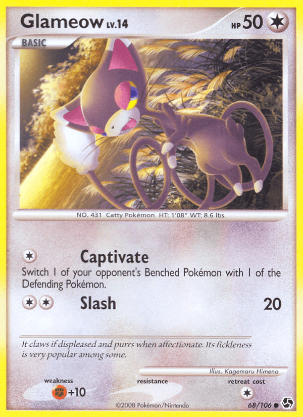 Glameow (68/106) [Diamond & Pearl: Great Encounters] Pokemon Single Pokémon  | Multizone: Comics And Games