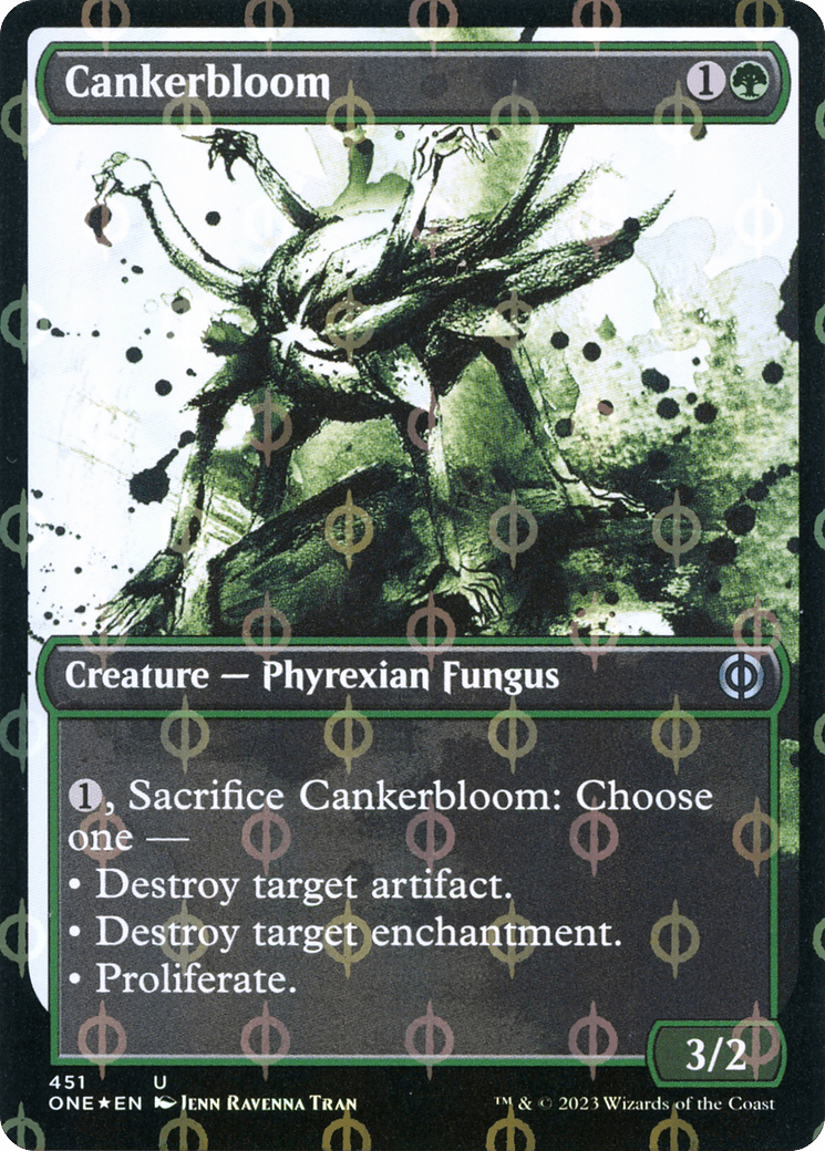Cankerbloom (Showcase Ichor Step-and-Compleat Foil) [Phyrexia: All Will Be One] MTG Single Magic: The Gathering  | Multizone: Comics And Games