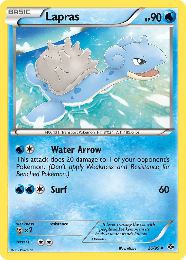 Lapras (26/99) [Black & White: Next Destinies] Pokemon Single Pokémon  | Multizone: Comics And Games