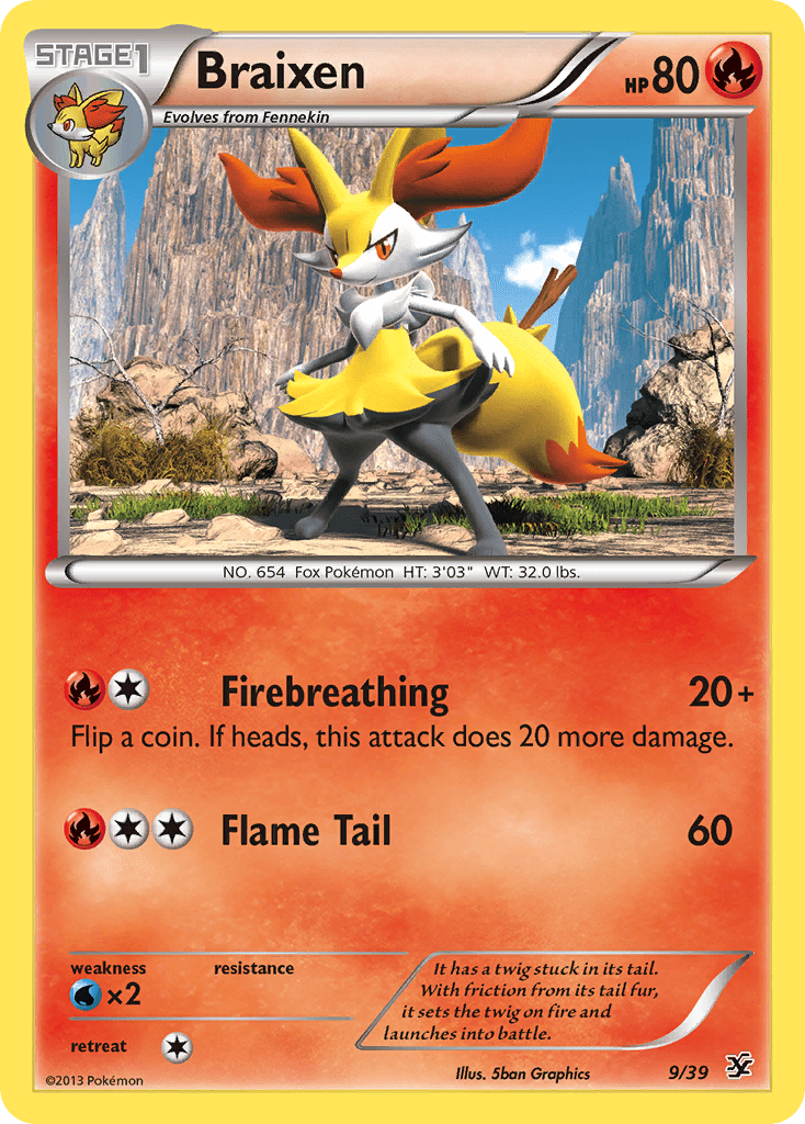 Braixen (9/39) [XY: Kalos Starter Set] Pokemon Single Pokémon  | Multizone: Comics And Games