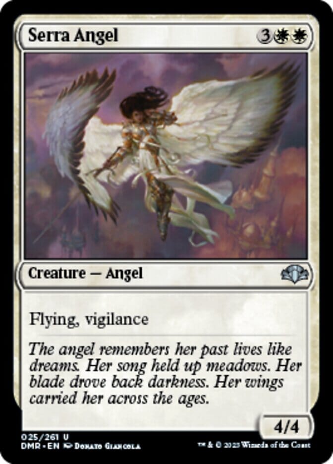 Serra Angel [Dominaria Remastered] MTG Single Magic: The Gathering  | Multizone: Comics And Games