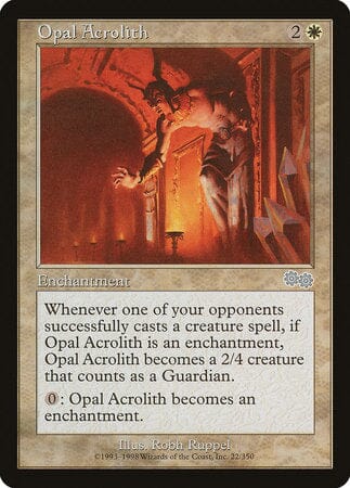 Opal Acrolith [Urza's Saga] MTG Single Magic: The Gathering  | Multizone: Comics And Games