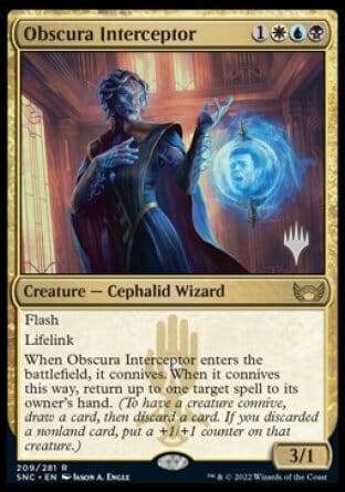 Obscura Interceptor (Promo Pack) [Streets of New Capenna Promos] MTG Single Magic: The Gathering  | Multizone: Comics And Games