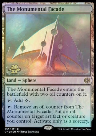 The Monumental Facade [Phyrexia: All Will Be One Prerelease Promos] MTG Single Magic: The Gathering  | Multizone: Comics And Games