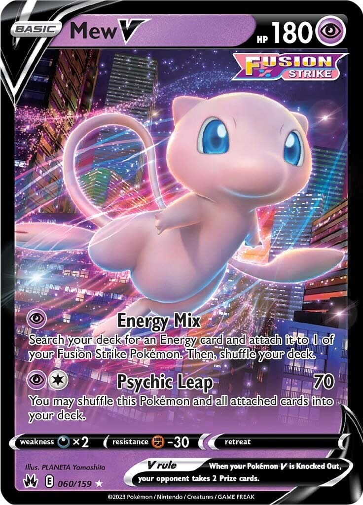 Mew V (060/159) [Sword & Shield: Crown Zenith] Pokemon Single Pokémon  | Multizone: Comics And Games