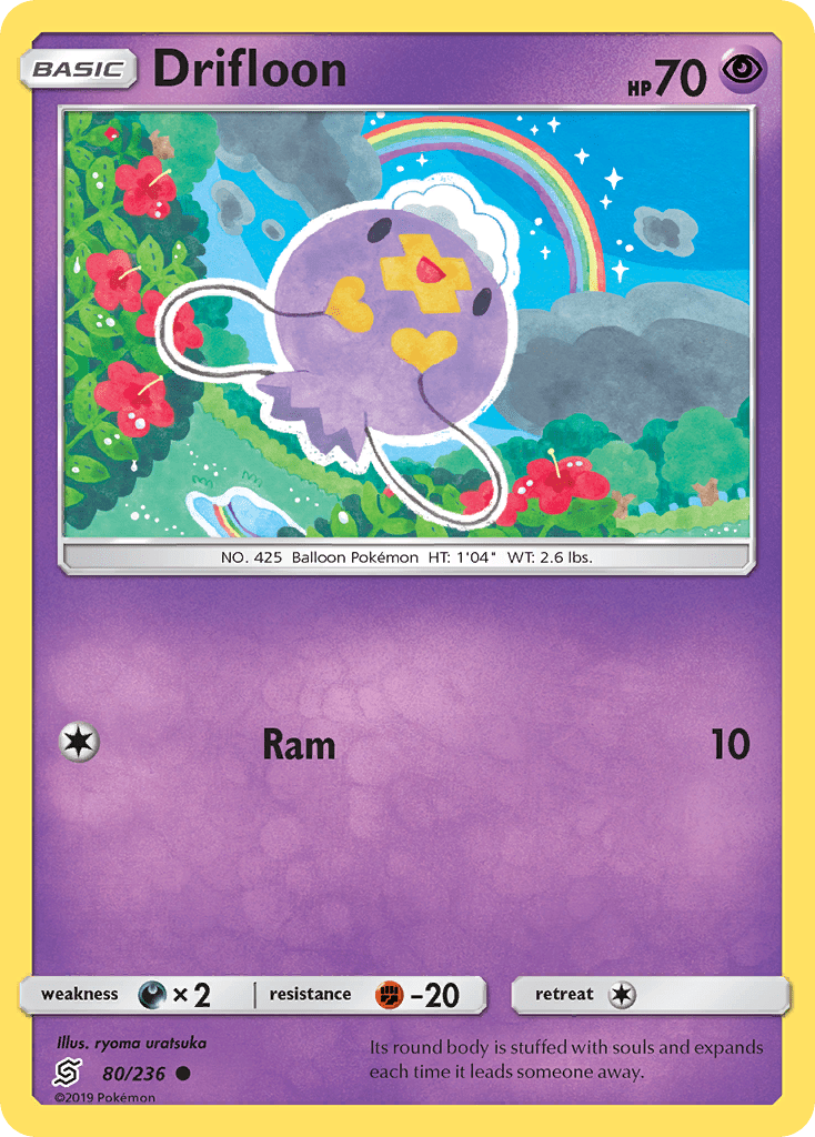 Drifloon (80/236) [Sun & Moon: Unified Minds] Pokemon Single Pokémon  | Multizone: Comics And Games