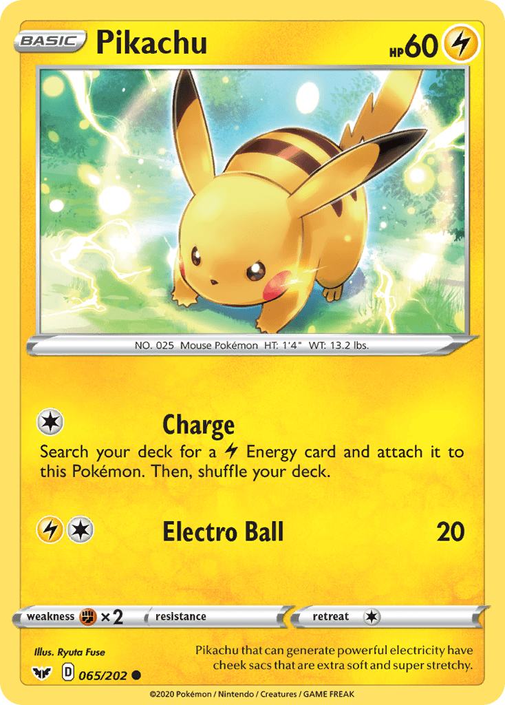 Pikachu (065/202) [Sword & Shield: Base Set] Pokemon Single Pokémon  | Multizone: Comics And Games