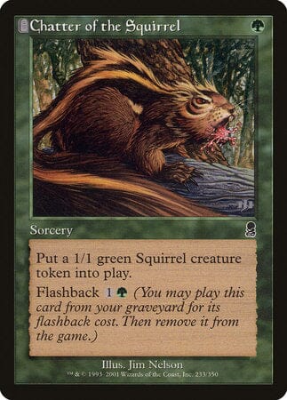 Chatter of the Squirrel [Odyssey] MTG Single Magic: The Gathering  | Multizone: Comics And Games