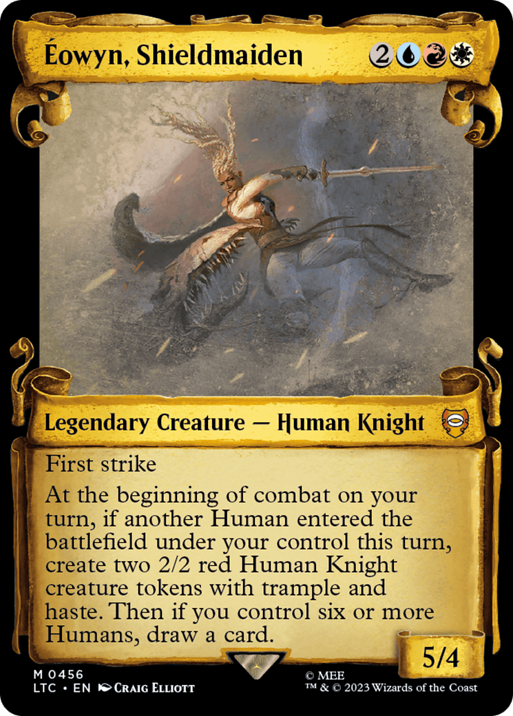 Eowyn, Shieldmaiden [The Lord of the Rings: Tales of Middle-Earth Commander Showcase Scrolls] MTG Single Magic: The Gathering  | Multizone: Comics And Games