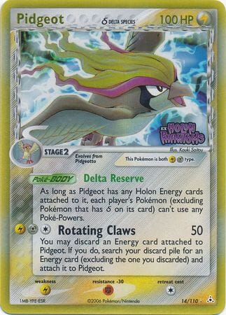 Pidgeot (14/110) (Delta Species) (Stamped) [EX: Holon Phantoms] Pokemon Single Pokémon  | Multizone: Comics And Games