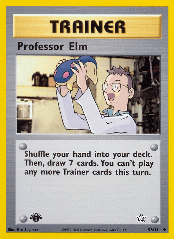 Professor Elm (96/111) [Neo Genesis 1st Edition] Pokemon Single Pokémon  | Multizone: Comics And Games