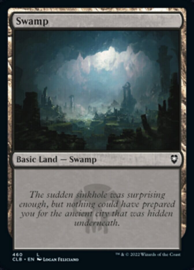 Swamp (460) [Commander Legends: Battle for Baldur's Gate] MTG Single Magic: The Gathering  | Multizone: Comics And Games