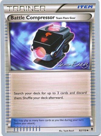 Battle Compressor (92/119) (Bebe - Jesper Eriksen) [World Championships 2016] Pokemon Single Pokémon  | Multizone: Comics And Games