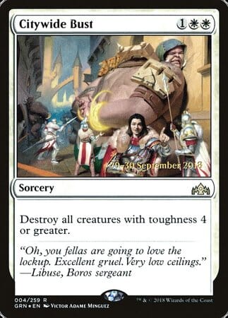 Citywide Bust [Guilds of Ravnica Promos] MTG Single Magic: The Gathering  | Multizone: Comics And Games