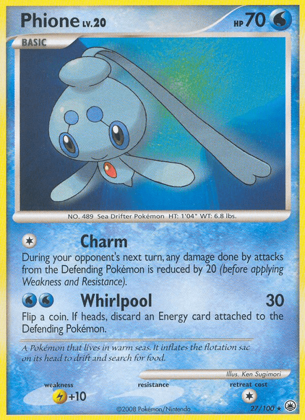Phione (27/100) [Diamond & Pearl: Majestic Dawn] Pokemon Single Pokémon  | Multizone: Comics And Games