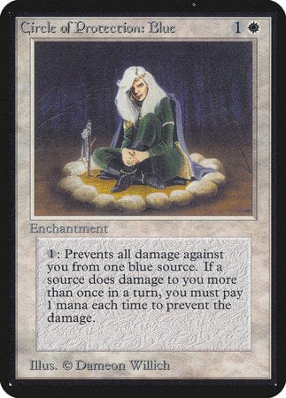 Circle of Protection: Blue [Limited Edition Alpha] MTG Single Magic: The Gathering  | Multizone: Comics And Games