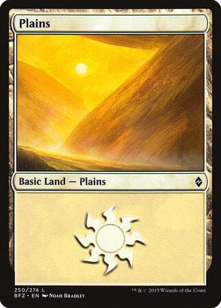 Plains (250) [Battle for Zendikar] MTG Single Magic: The Gathering  | Multizone: Comics And Games